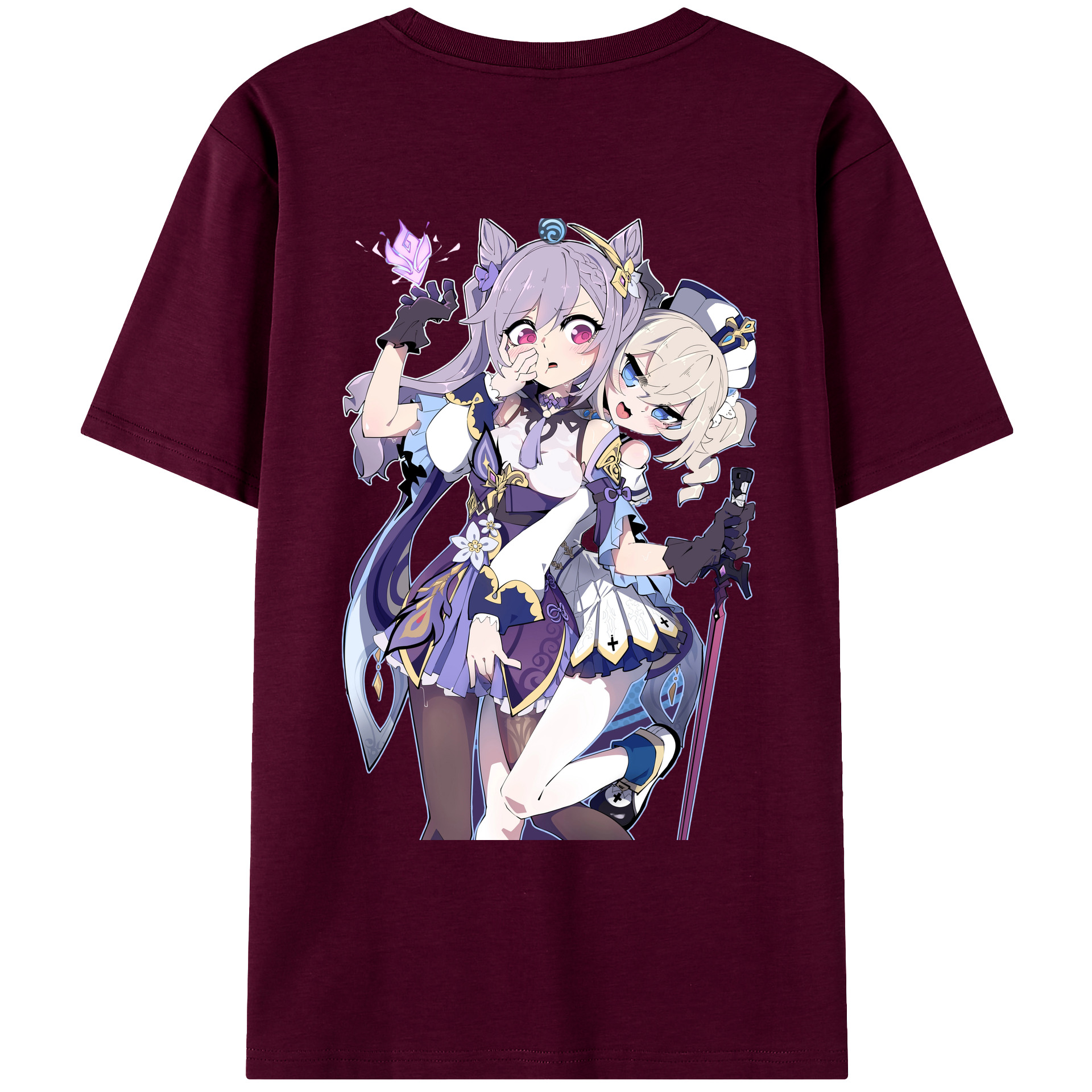げんし神 刻晴 こくせい genshin Kokusei レディース半袖Tシャツ(バックプリント)